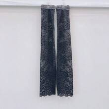 1pc Summer Lace Arm Sleeve Cover UV Protection Cuff, Women Scar Concealer, Breathable Mesh Hole Sun Block Arm Sleeve