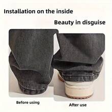 Pants Leg Shortening Invisible Fixed Clip, Anti-Slip Pants Leg Holder, No-Sew Concealed Buckle For Leg Closure, Anti-Slip Pants Leg Hanging Edge Buckle.