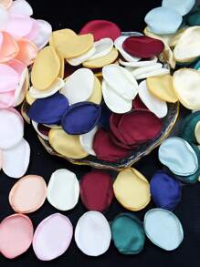 (100pcs/Pack)Hot Edged Silk Rose Petals, Wedding, Festival, Party Decoration, Desktop Decoration, Handmade Simulated Petals