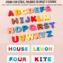 Juguete Educativo Tablero Montessori Grande Madera Dinamico Colores Letras Numeros Transportes Conteo Pesca Matemáticas Divertido Multicolor Abcedario Figuras Geometricas Practico Ligero