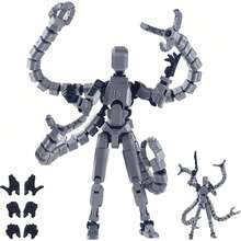 3D打印个性化T13可动人偶配件，第13个假人T13多关节可动收藏家桌面装饰玩具 - 彩色 - 查看 6