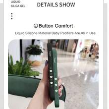 液态硅胶优雅玉兰花图案防震全包时尚手机壳 - 綠色 - 查看 6