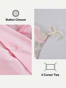 2/3件套浪漫法式豹纹被套套装，包含1件被套和1/2个枕套，柔软透气，时尚可爱，装饰性床上用品，适用于卧室和宿舍，适合单人床、双人床、大号床、特大号床，通过Oeko-Tex认证 - 彩色 - 查看 7