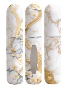 1/4 szt. - Miniaturowa butelka z rozpylaczem do perfum, którą można napełniać, przenośny atomizer, perfumy w sprayu, etui z pompką do podróży i wyjść, butelka perfum