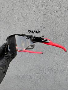 Rada EV Glasses Black Silver Unisex Running Sport Bike Silver Party - radar todo preta lente preta b/vermelha - 查看 2