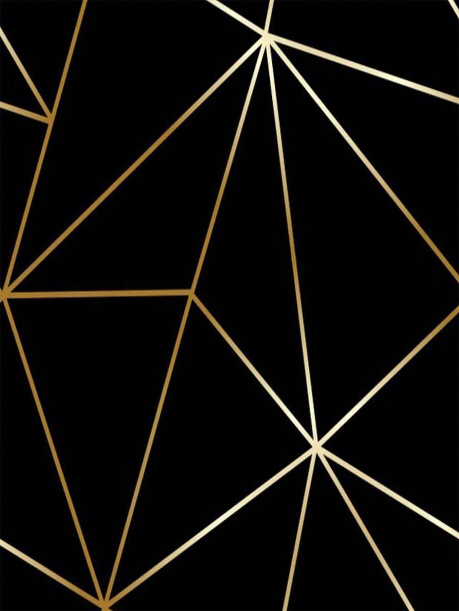 5 Meter Adhesive Wallpaper Transform Your Environment - 黑色幾何 - 查看 1