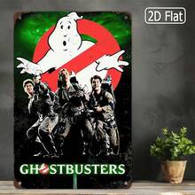 1PC 2D Flat Ghostbusters Sign, Vintage Movie Poster Art, Humorous Wall Decor, Retro Tin Sign, Classic Film Decor, Ghostbusters Quote, Perfect For Movie Room Or Living Room, 8x12 Inches / 20x30 Cm - Multicolor - View 8