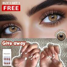 FRESH LADY Freshlady Natural Look , Amber Dream Color Contacts, 1 Year Disposable, Suitable For Halloween Costume Play - Brown - View 15