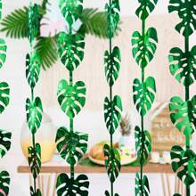 Tropical Luau Party Decorations Green Tropical Palm Leaves Photo Booth Prop Jungle Leaf Foil Fringe ,Photo Backdrop For Birthday Decorations Hawaiian Themed Dino Party