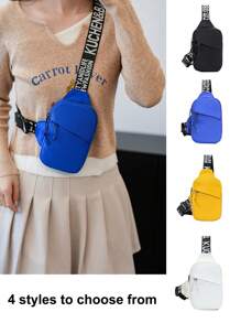 1 bolsa de peito unissex, bolsa tiracolo transversal, bolsa de peito para corrida, bolsa de peito para caminhada, design de bolso de camada dupla, bolsa de ombro simples, bolsa de cintura multicolorida, acessórios para presentes esportivos, alça de ombro ajustável, é a companheira perfeita para qualquer atividade, é perfeita para corrida, caminhada, atividades físicas, trilhas, ciclismo, exercícios, pode ser dada a familiares e amigos