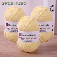 Boules de fil de 150g pour le DIY, le tricot, le crochet, la fabrication d'accessoires d'automne/hiver comme les écharpes, les chapeaux, les pulls, les chaussures, les vêtements et les artisanats faits main. 1 à 3 boules par 150g