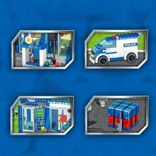 City Bus Station Building Model Toy Set, City Bus Depot Blocks Toy, Birthday Gift, Halloween And Christmas Gift - Multicolor - View 5