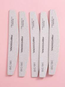 3/5/10/20/50pcs Nail File,100/180 Grit Emery Boards For Nails, Zebra Doubled Sides Washable Coarse Nail Files For Acrylic And Extension Nail Removal Nail Care Manicure Kit Salon Home Use - Grey - View 10