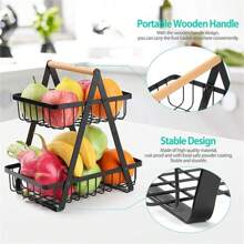 1 Pieza Bandeja de frutas/aperitivos para mesa de centro de la sala de estar, Estantería de almacenamiento de frutas y verduras para mesa de comedor en el hogar, Cesta multiusos de frutas para cocina, Cesta de picnic