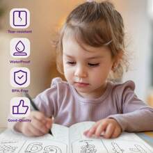 Cahier de 28 pages, A-Z, Alphabet ABC, Mots Anglais Phonétiques, Alphabet pour Enfants, Convient pour l'Entraînement au Contrôle de l'Écriture et la Pratique de l'Éveil, Jeux de Lecture pour Enfants, Cahier d'Écriture pour Préscolaires, Papier Imperméable, Matériel Pédagogique, Jouets Éducatifs Précoces pour Enfants, Montessori, Matériel d'Apprentissage, Cadeau d'Anniversaire pour Garçons et Filles, Entraînement de la Concentration, Exercices de Contrôle du Stylo