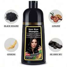 Champú tinte de cabello unisex Meidu de 16.9 oz/500ml color borgoña/borgoña oscuro, cubre canas, tinte instantáneo de cabello, tinte de cabello 3 en 1 de larga duración, tinte de cabello semipermanente - 04 - Ver 4