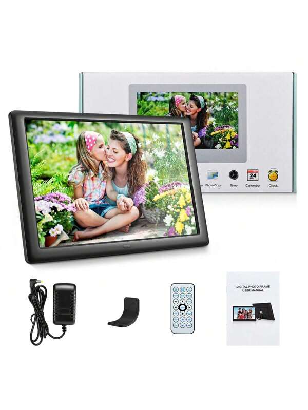 1 Stück 10-Zoll-Digital-Fotorahmen mit hoher Auflösung, ausgestattet mit Fernbedienung – ideal für die Heimdekoration und Erinnerungsanzeige, in mehreren Farben erhältlich – Fotorahmen