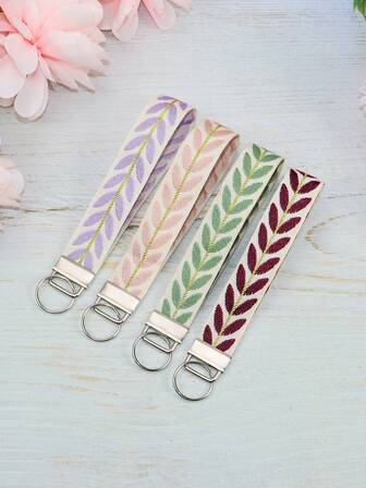 波西米亚叶腕带钥匙扣挂绳，钥匙扣带钥匙圈，可爱手机短带挂绳，身份证夹，钱包，时尚钥匙扣配件，送给女性、妻子、女朋友、知心朋友的绝佳礼物，汽车配件包饰，校园哥特风 Y2k 万圣节配件，教师节包挂绳带身份证夹，汽车配件包饰，圣诞节