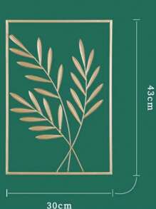 1pc Nordic Metal Leaf Iron Wall Hanging Decor, Plant Ginkgo Palm Maple Leaves Wall Pendant Mural Living Room Bedroom Home Decoration Room Decor Bedroom Decor Wall Decor