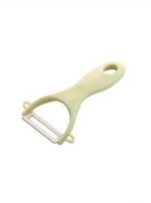 1/2/4pcs Ceramic Peeler, Plastic Handle - Ideal For Potatoes And Fruits, Must-Have For Outdoor Kitchen, Outdoor Cooking Tool | Ergonomic Design | Ceramic Blade