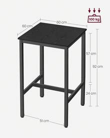 Dining Tables - Black - View 4