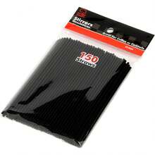 Chef 5 Inch Coffee Stirrer Straws-Set Of 150, Pack Of 1, Black