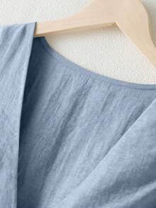 Women's Casual Vacation Linen Blazer, Vest And Pants Set, Spring/Summer