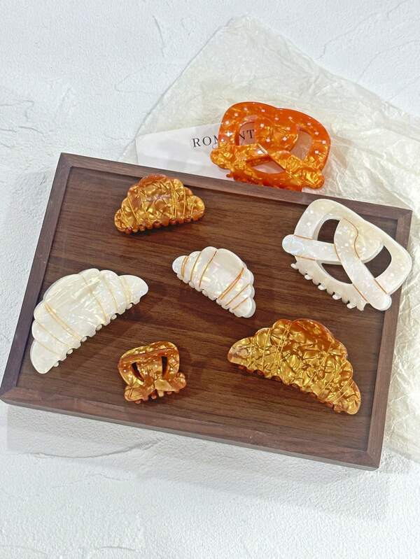 1pc Pretzel-Shaped Acrylic Hair Clip, Women Hair Accessories For Hairstyle,Suitable As Birthday Or Valentine's Day Gift Hair Claws Claw Clips Hair Clips Hair Jaw Clip Hair Clamps Hair Clutch Hair Claw Clip Fall Winter For Vacation Outfits Woman