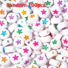 100pcs/Pack 7mm Multi-Color Heart Shaped Acrylic Beads For DIY Jewelry Making, Cute Acrylic Bead Set For Bracelets And Necklaces, Craft Supplies Without Power Required