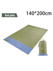 1pc Mini Pocket Picnic Blanket, Pocket Blanket 200 X 210 Cm/140x 200 Cm, Lightweight Waterproof Beach Mat, Sand-Free Foldable Floor Mat, For Outdoor Camping, Hiking, Parks, Gardens, Beaches