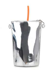 Bolsas e Bolsas de Mão Inéditas em Formato de Suco de Cereja para Mulheres, Bolsa Transversal com Formato Fofo, Bolsa de Embreagem de Moda, Couro PU