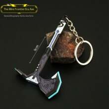2025 New Mini Borderlands Era War Axe Keychain Pendant, Suitable For Teenagers, Adults, Couple Gifts, Promotional Items For Advertising, Conference, Welfare, Festival, Graduation, Independence Day, Back To School