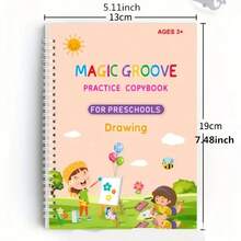 4 Books+1 Pen+6 Supplements+1 Pen Grip, Children's Copy, Children's Exercise Book, Magic Character Book, Children's Education Exercise Book, Halloween, Christmas, And Thanksgiving G - 4 bộ (màu sắc tay cầm ngẫu nhiên) - Xem 2