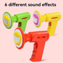 儿童变声玩具，6 种音效，手持扬声器，扩音器，儿童恶作剧玩具，趣味玩具 - 彩色 - 查看 5