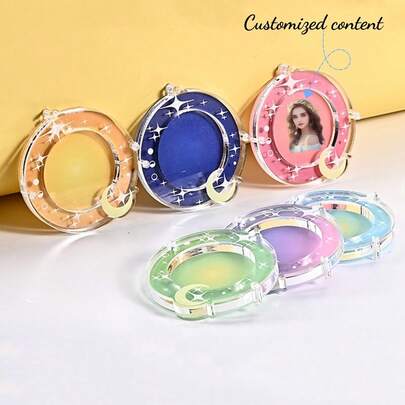 Personlig UV-tryckt souvenirförvaring, kan tryckas med foto, namn, födelsedag, nål med märke/emalj, förvaringsram för barunderlägg i akryl, displaylåda för märke, animerad perifer barunderläggssten