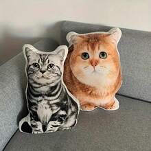 A Personalized Custom Pet Pillow And Pet Toy - A Plush Fabric Cushion With A Photo Of Your Dog Or Cat, The Perfect Birthday Gift For Your Girlfriend Or Boyfriend, Thanksgiving, Halloween, And Christmas, The Perfect Holiday Gift,Multi-Functional,Reusable,Ornamental,Exquisite,Stylish,Adorable,Colorful,Cute,Funny,Custom,Personalized,Customized,Unique,Ideal Gifts For Her,Ideal Gifts For Him,For Anniversaries,For Birthdays,Toys & Games,2025 Halloween Accessories,Unique Gift,Perfect For Home Decor,Machine Washable, Digital Printing - Upload Pictures to Customize Pillows - View 7