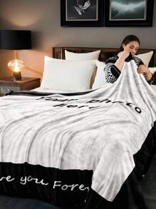 1pc Custom Flannel Blanket With Photo, Holiday Blanket, Gift Blanket, Soft And Fluffy Multipurpose Outdoor Beach Camping Living Room Sofa Pet Office Throw Blanket, Suitable For Mother's Day Gifts, Durable For Valentine's Day, For Graduation, For Father's Day, For Weddings, For Housewarming, Sofa, Bed, Car, Tea Room, Bedroom, Bathroom, Living Room, Dining Room