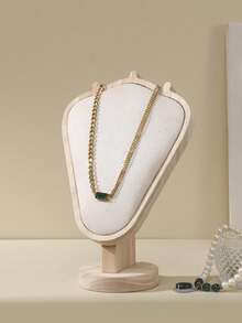 1 pieza Nuevo estante de joyería de nogal, exhibidor de joyas, collares y pendientes, estante de joyería con textura de modelo de retrato de alta gama, disponible en varios colores, ideal para viajes y ambiente fresco - Multicolor - Ver 19