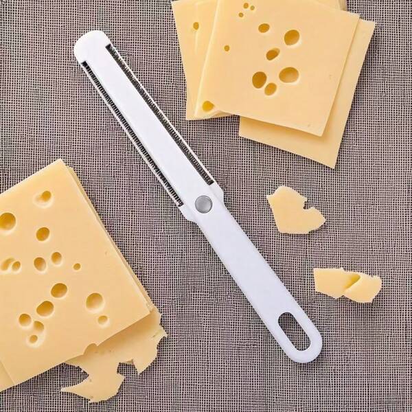 Käse Butter Scheibenschneider Pizza Messer scharfer Schneider mit weichem Griff Schneider weiß nützlich