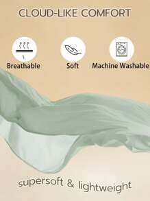 1pc, 3D Cut-Flower Bubble Yarn, Pillowcase (Without Core), Thin, Breathable, Soft, Bedding For Boys' And Girls' Dormitories, School Bedding, Dormitory Decoration, Bedroom Decoration, Living Room Sofa Decoration