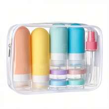 Travel Essentials 17-Piece Silicone Travel Bottles Set, Leakproof Empty Refillable Spray Bottles And Squeeze Bottles For Toiletries, Travel Size Containers For Cosmetics, Shampoo, Conditioner, Soap, Lotion, Liquid, Must-Have Travel Essentials For Women, Complete Travel Kit With Portable Storage Bag, Perfume Travel Refillable Atomizer And Small Spray Bottle Keychain, Ideal Travel Toiletries Organization Solution, Refillable Perfume Bottle For Daily Use, Travel Size Toiletries For Airplane And Cruise Essentials, Beach Vacation Essentials And Easter Gifts For Women, TSA-Friendly Travel Containers For Carry-On Luggage, Versatile Travel Accessories For Weekend Getaways And Business Trips, Lightweight Compact Design For Easy Packing, Perfect Travel Essentials For Cruise, Camping, And Holiday Travel - 彩色 - 查看 15