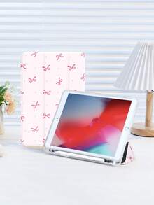 1 件 Caparroz 波尔卡圆点蝴蝶结图案平板电脑保护壳，兼容 iPad 10.2、iPad Pro 11 英寸 2021/2020/10 代、iPad Mini 4/5/6、Galaxy Tab A8 10.5 英寸 2022、Matepad 10.4 英寸/Tab，带铅笔槽，防摔，平板电脑支架保护套 - 粉色 - 查看 6