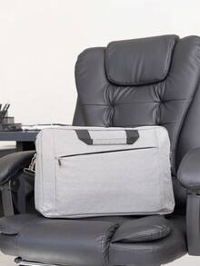 Mala Original Para Laptop Bolsa De Couro De 9 , 7 Polegadas / 12 , 9 13 , 3 15 , 4 MackBook Air Pro Notebook Portátil iPad Computador Mesa 0Maleta Bolsa Pasta Para Notebook 15 Executiva Macbook Kx06 - Cinza Claro - Visão 1