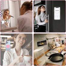 Soporte de agarre y sujeción para teléfono con forma de corazón y ventosa de silicona, de doble cara y antideslizante, para , Android, uso universal a prueba de agua, estilo pulpo para tomar selfies, videos y uso en el escritorio