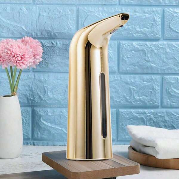1 Peça Dispenser de Sabonete com Sensor de Infravermelho, Sensor de Infravermelho Inteligente Sem Contato, Alimentado por Bateria, Automático para Casa, Restaurante, Banheiro, Dispenser Inteligente de Sabonete Líquido para Higienização das Mãos [Baterias Não Inclusas] De Volta às Aulas