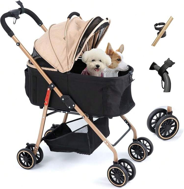 MILA&LOUIS ペットカート 多頭の小型犬&猫 中型犬一匹用: 犬