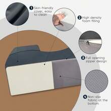 Yoga Chaise Lounge Indoor, Ergonomic Reading Chair For Adults, Multifunctional Foam Recliner For Living Room,Adjustable Footres - 1 - View 6