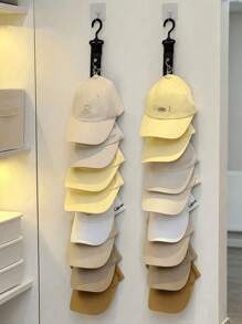 1pc Baseball Cap Hat Rack, Unisex Hat Rack With Hooks And Clips, Suitable For Wardrobe And Cabinet Doors, Hat Storage Rack On Door And Wall, Suitable For Baseball Cap Lovers To Store Closet Door Display Hat Rack. Bedroom, Organizer, Home Storage, White T Shirt Women, Black Pants Women, Ladies Winter Clothes, Dress,