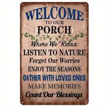 1 Piece, Fun Retro Metal Decorative Plate Metal Plaque Wall Art Decor For Cafe Garden Living Room Bathroom Home Decor ,A Good Gift