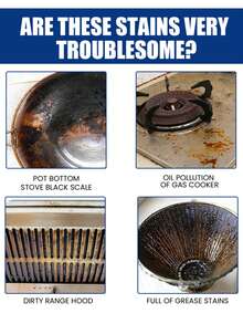 jakehoe 厨房清洁膏,不锈钢锅具清洁剂,除锈除臭剂,有效清洁水龙头、门把手、浴室、水槽、厨房用具,不会损伤金属(随机新旧包装) - 升級款-多色 - 查看 6